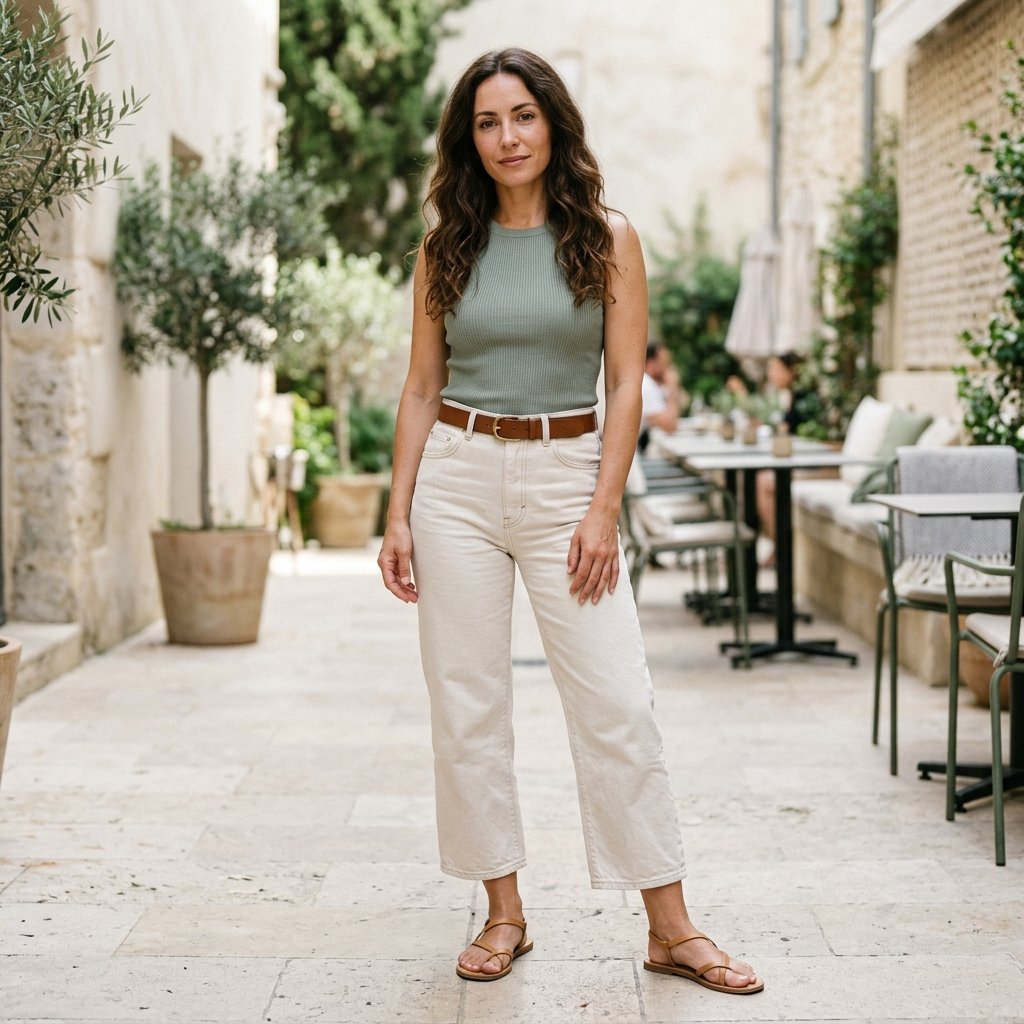 Cropped Wide Leg Jeans for a 25–26 Inch Inseam