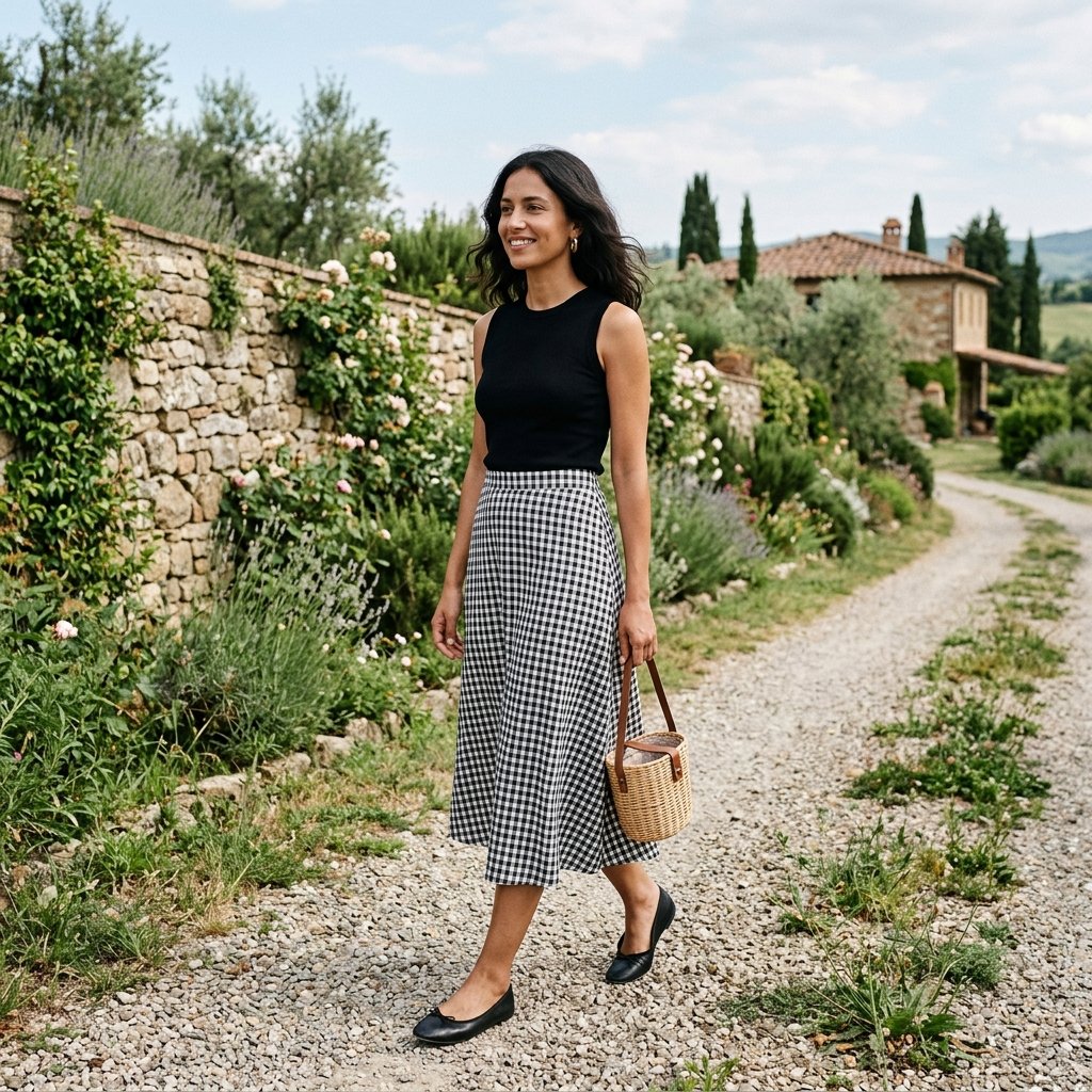 Gingham Italian Picnic Look