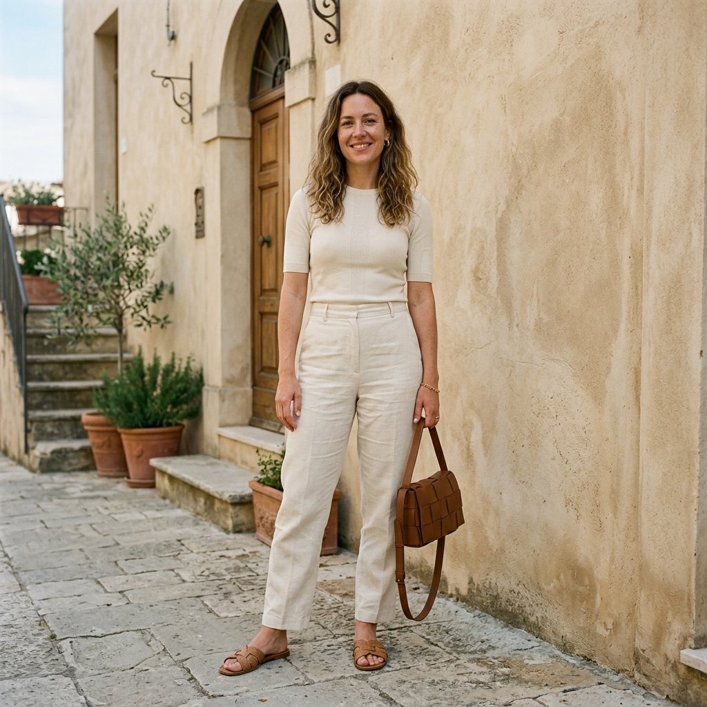Monochrome Cream Outfit