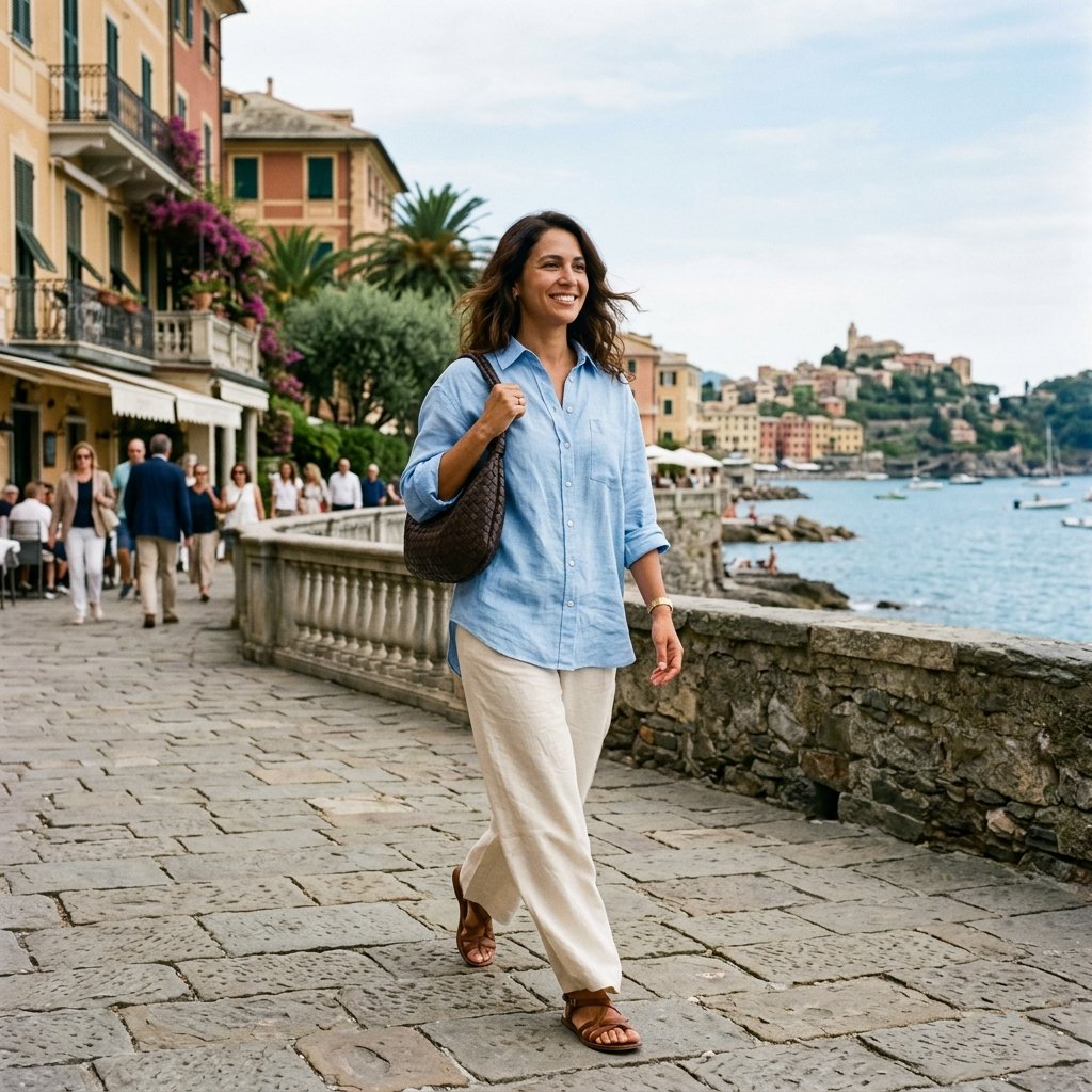 Riviera Linen Shirt and Trousers