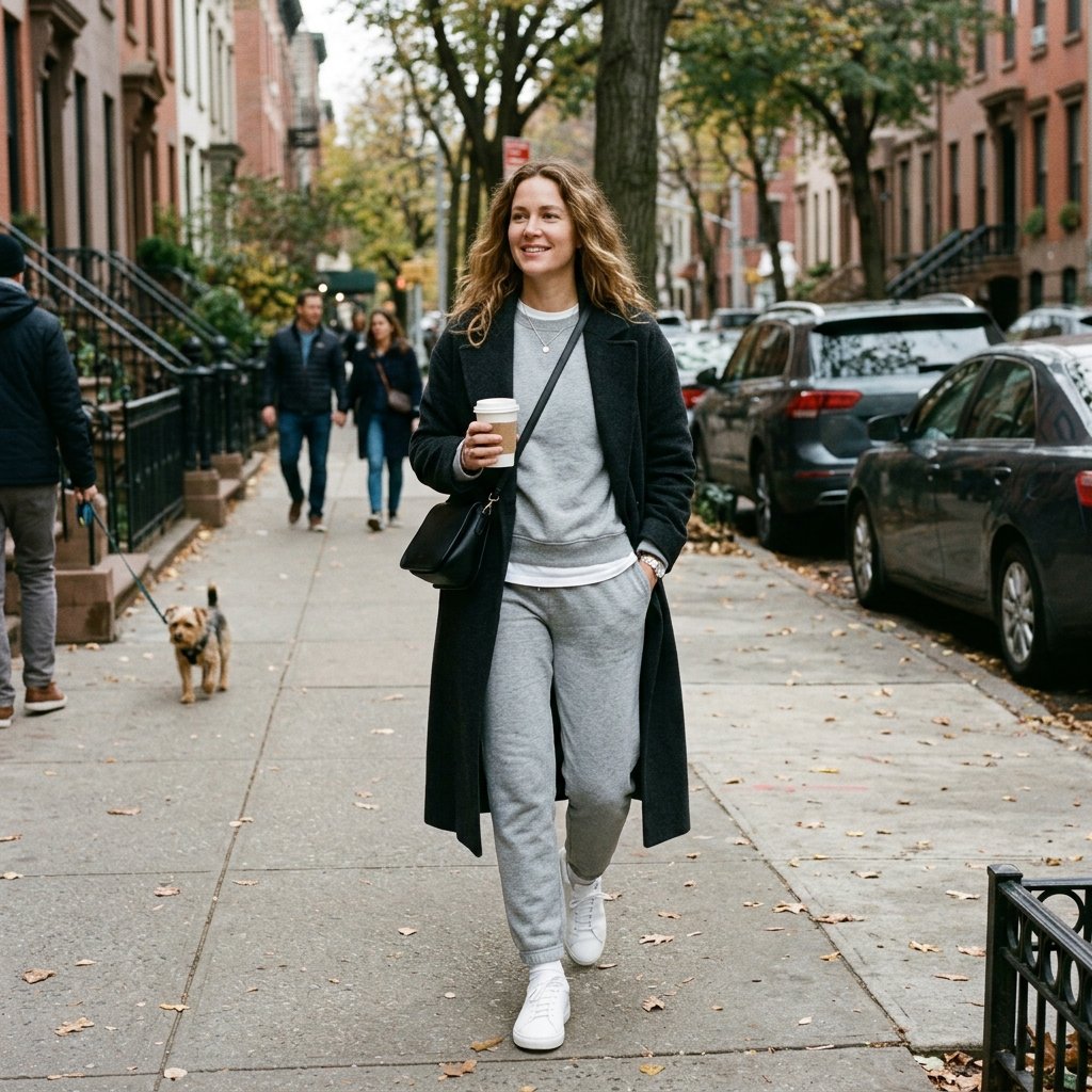 Sporty Minimalism Sweatshirt + Matching Joggers
