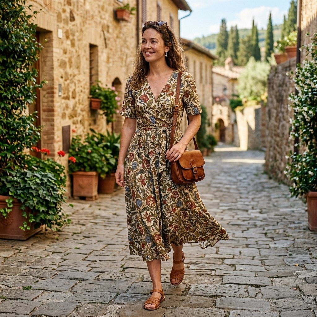 Tuscan Floral Dress