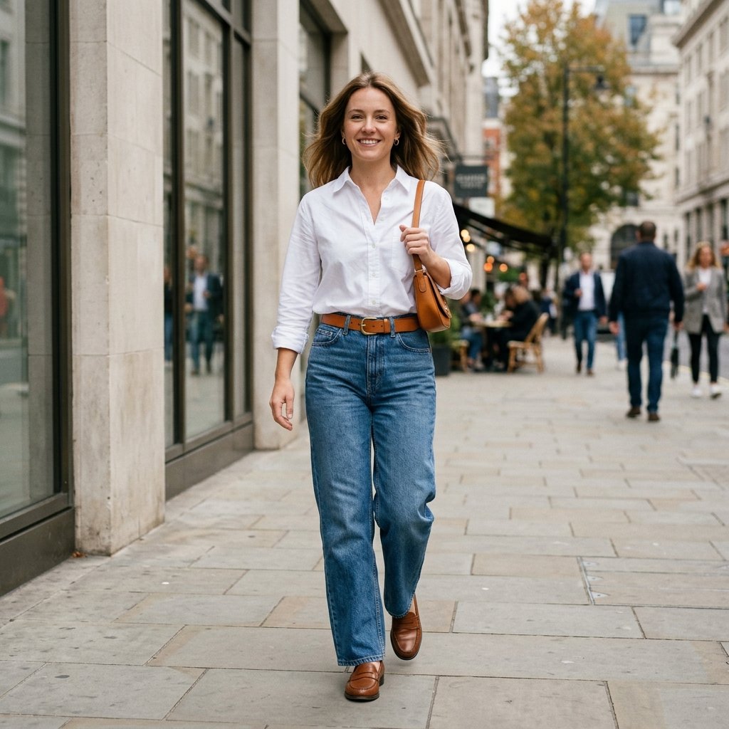 Vintage-Inspired Wide Leg Jeans