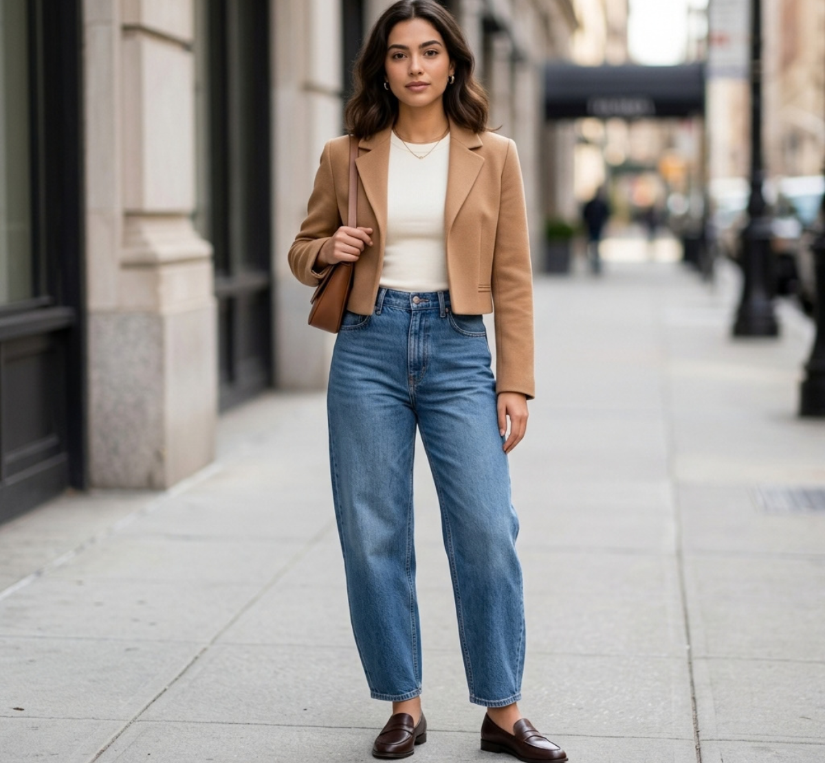 how to style barrel jeans