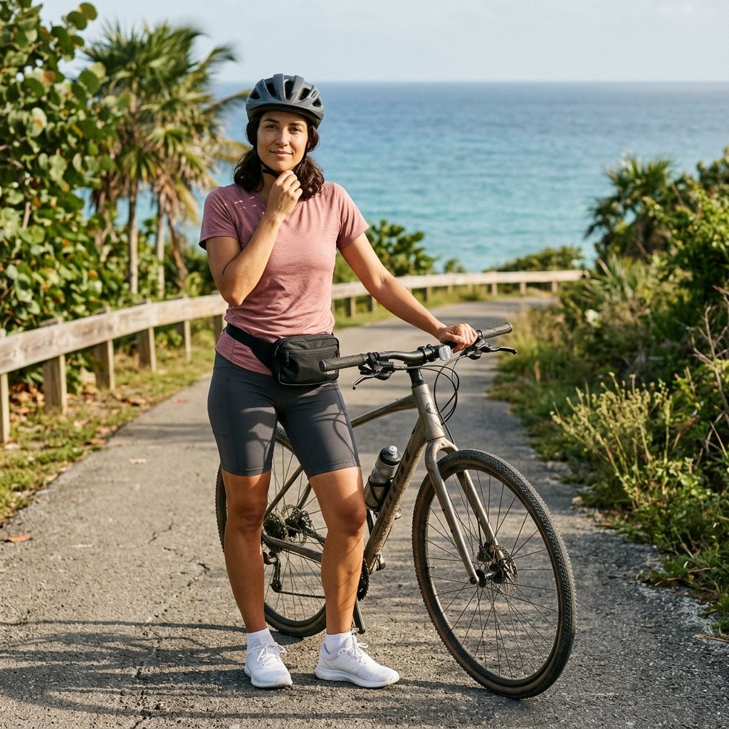 Island Cycling Outfit With a Lightweight Athletic Set