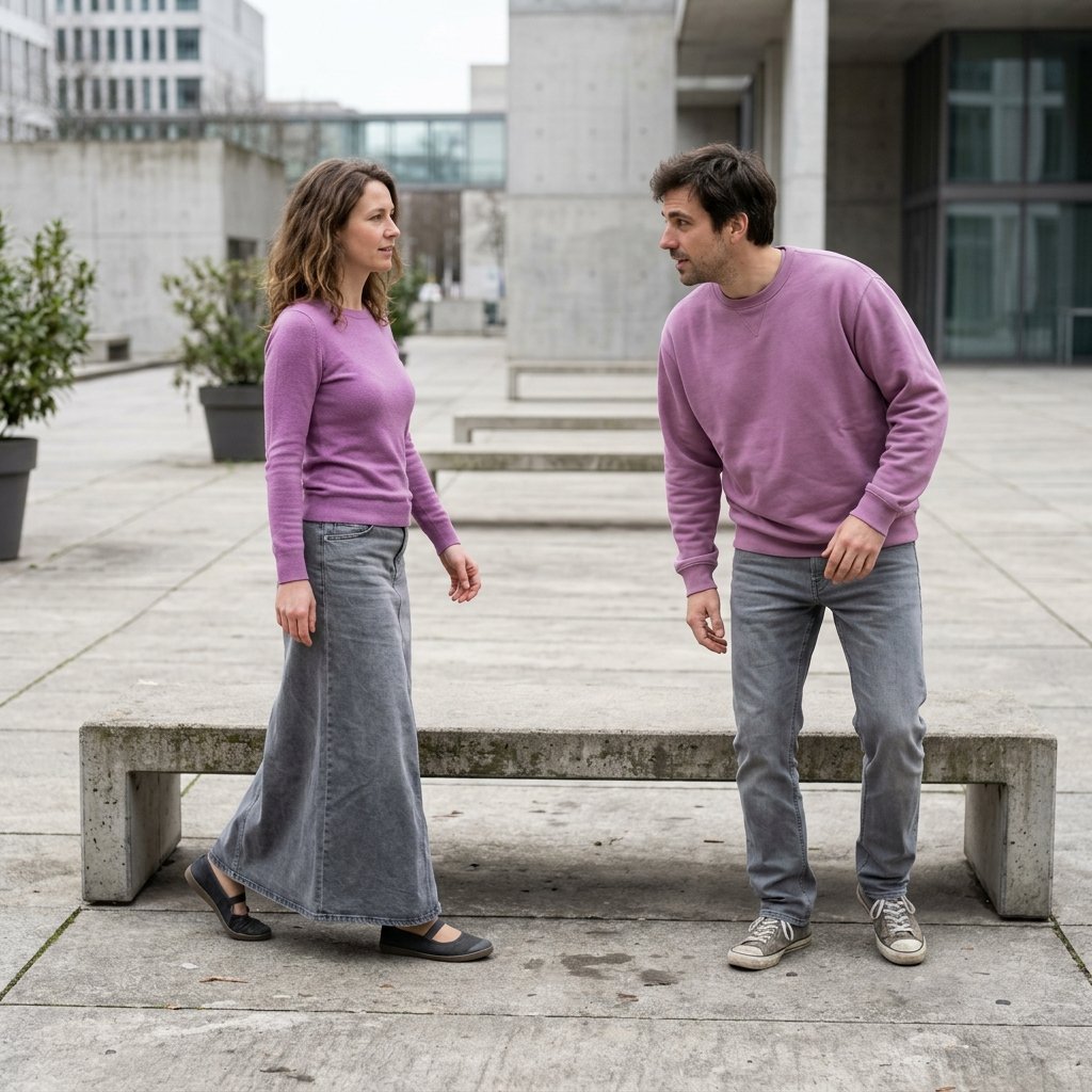 Orchid Sweater + Pewter Denim