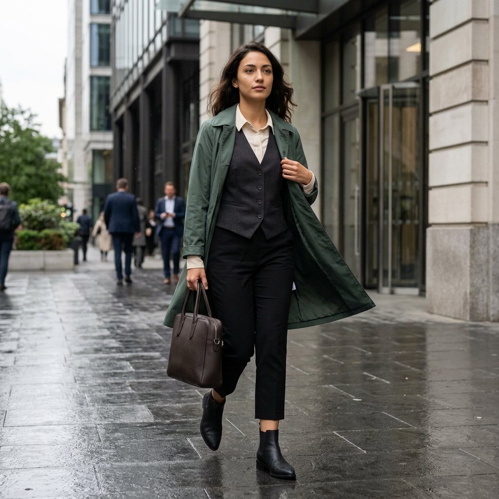 The Smart-Casual Waistcoat with Cropped Cigarette Pants
