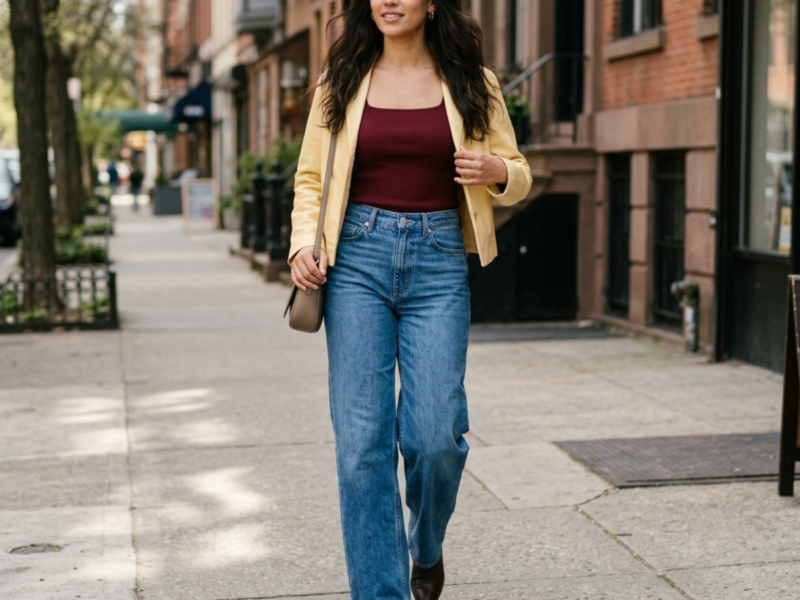 wide leg jeans outfits