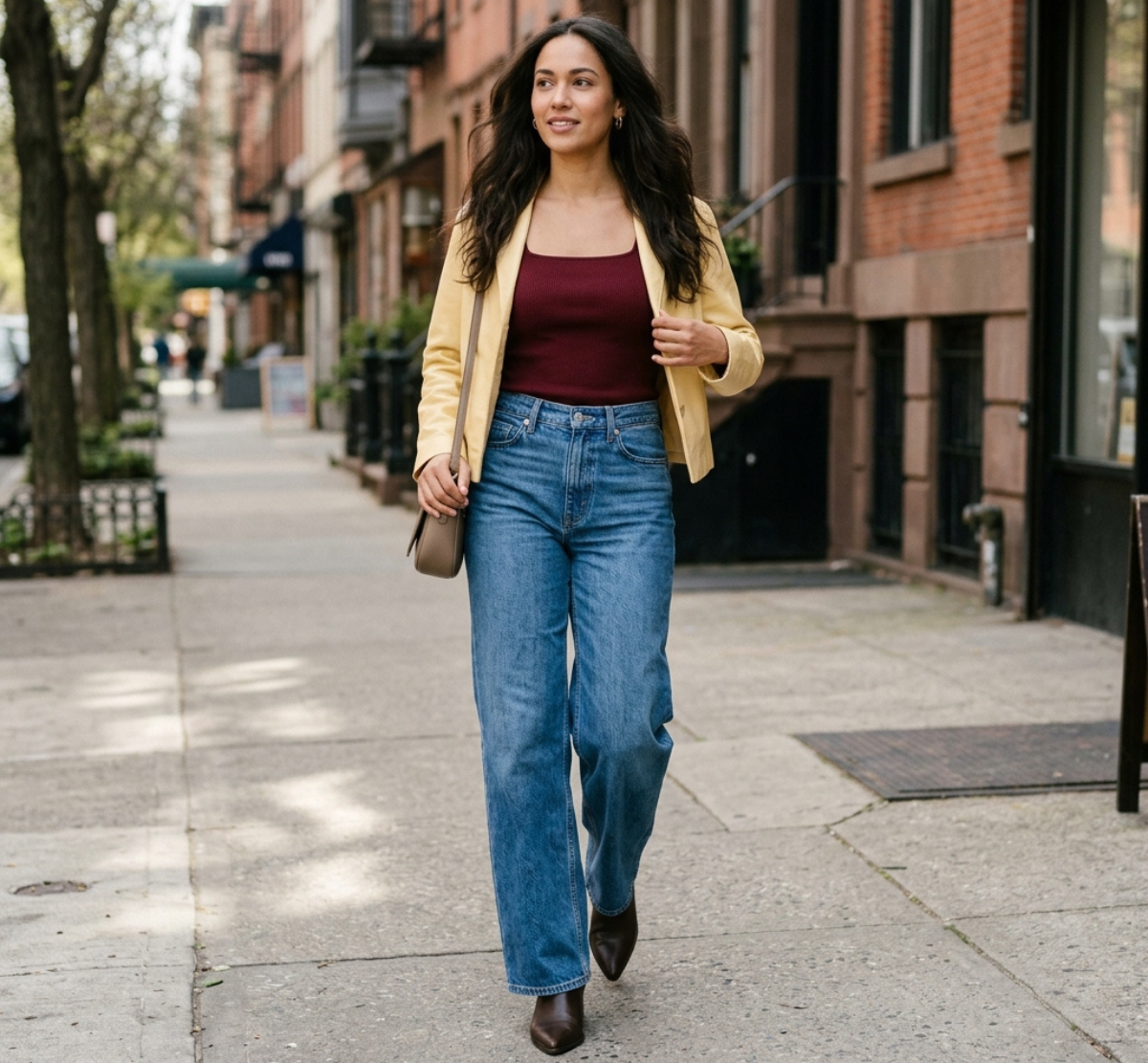 wide leg jeans outfits